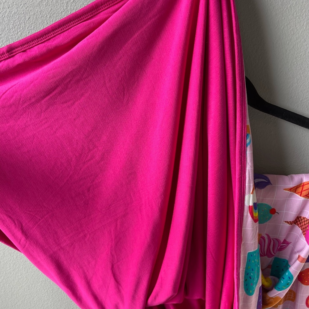 Little Sleepies Pink Rainbow Sprinkles Bamboo Cloud Blanket - Picture 5 of 6
